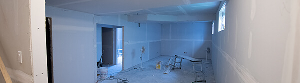 basement finishing and drywalled and taped
