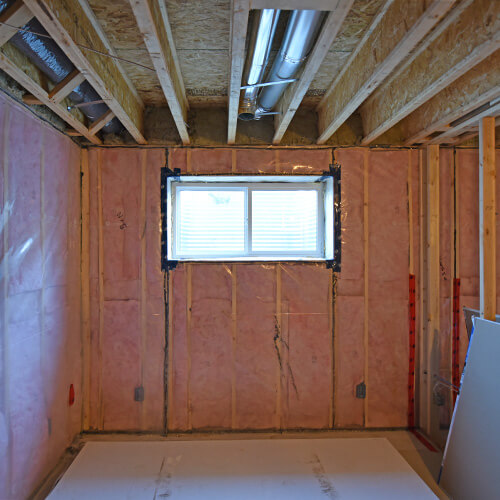 New insulation installed in Edmonton basement